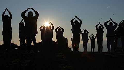 Pilgrims dance in cosmic energy ritual in Bulgaria