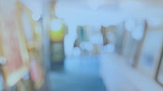 Abstract blurred masterpiece creation in art gallery, exhibition show