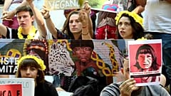 200 personas protestan en Madrid: "Sin la Amazonia, no hay futuro"