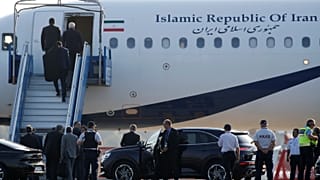 An Iranian government plane landed on the tarmac in Biarritz in a surprise visit during the G7 Summit