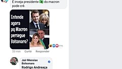 Internet-Zoff zwischen Bolsonaro und Macron