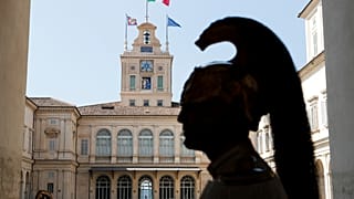 زعيم المعارضة الإيطالية والحزب الديمقراطي نيكولا زينغاريتي بعد لقائه رئيس الجمهورية اليوم 