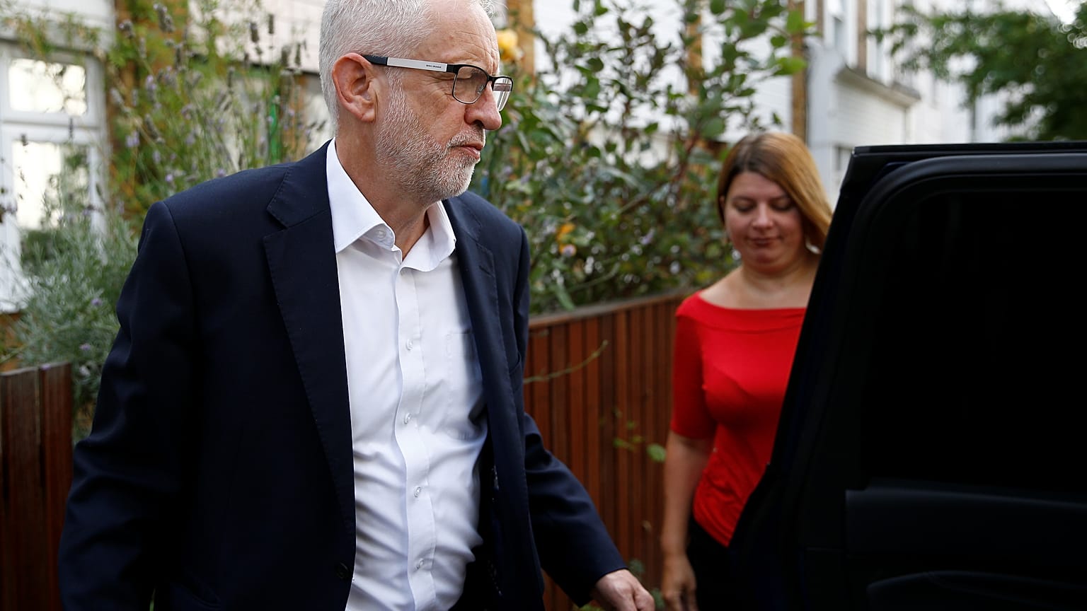 Corbyn on Johnson: British PM 'wants to run headlong into the arms of Donald Trump'