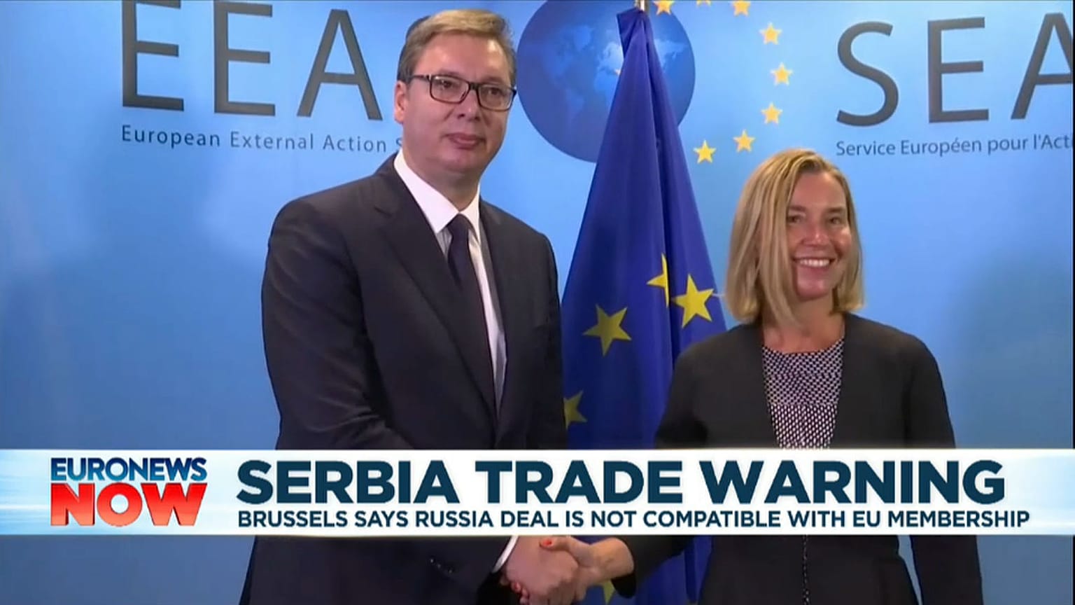 EU warns Serbia to cancel free trade pact with Russia if it wants to join bloc