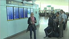 Huelga de aviones y trenes en España
