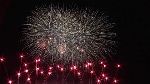 Fireworks light up night sky in Berlin during world championship