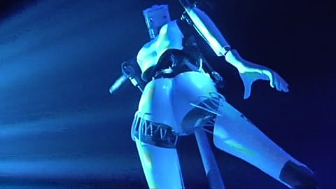 Robots take up pole dancing at French night club