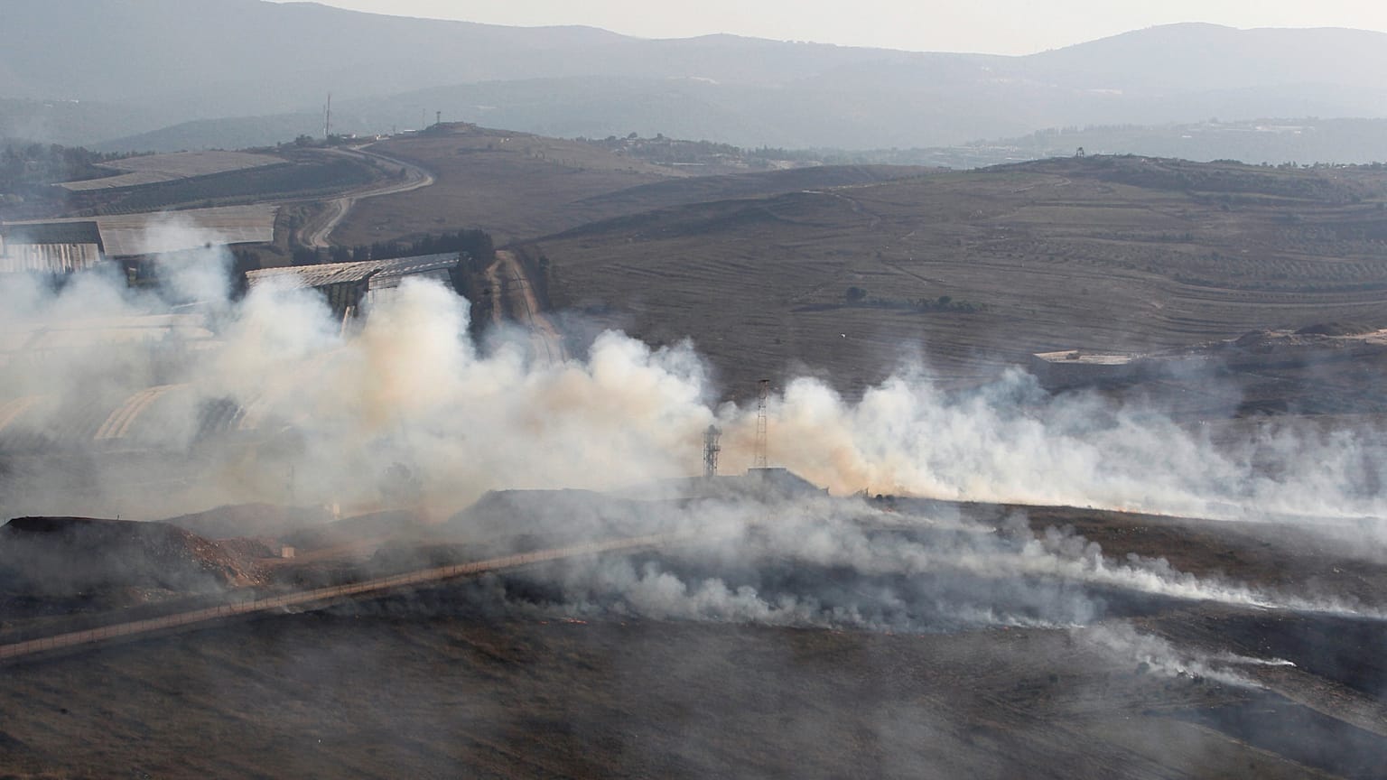 Güney Lübnan’da İsrail sınırına yakın Maroun Al-Ras köyü