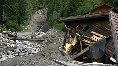 Clean-up operation underway in Austria after big mudslide
