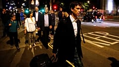 Rory Stewart távozik a Westminster-palotából, a brit parlamentből