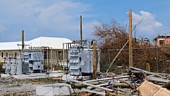 Damage in the aftermath of Hurricane Dorian on the Great Abaco island town of Marsh Harbour, Bahamas, September 4, 2019. 