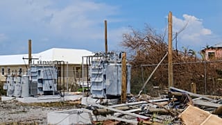 Damage in the aftermath of Hurricane Dorian on the Great Abaco island town of Marsh Harbour, Bahamas, September 4, 2019. 