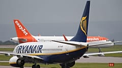 Az easyJet egyik gépe Manchesterben
