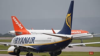 Az easyJet egyik gépe Manchesterben