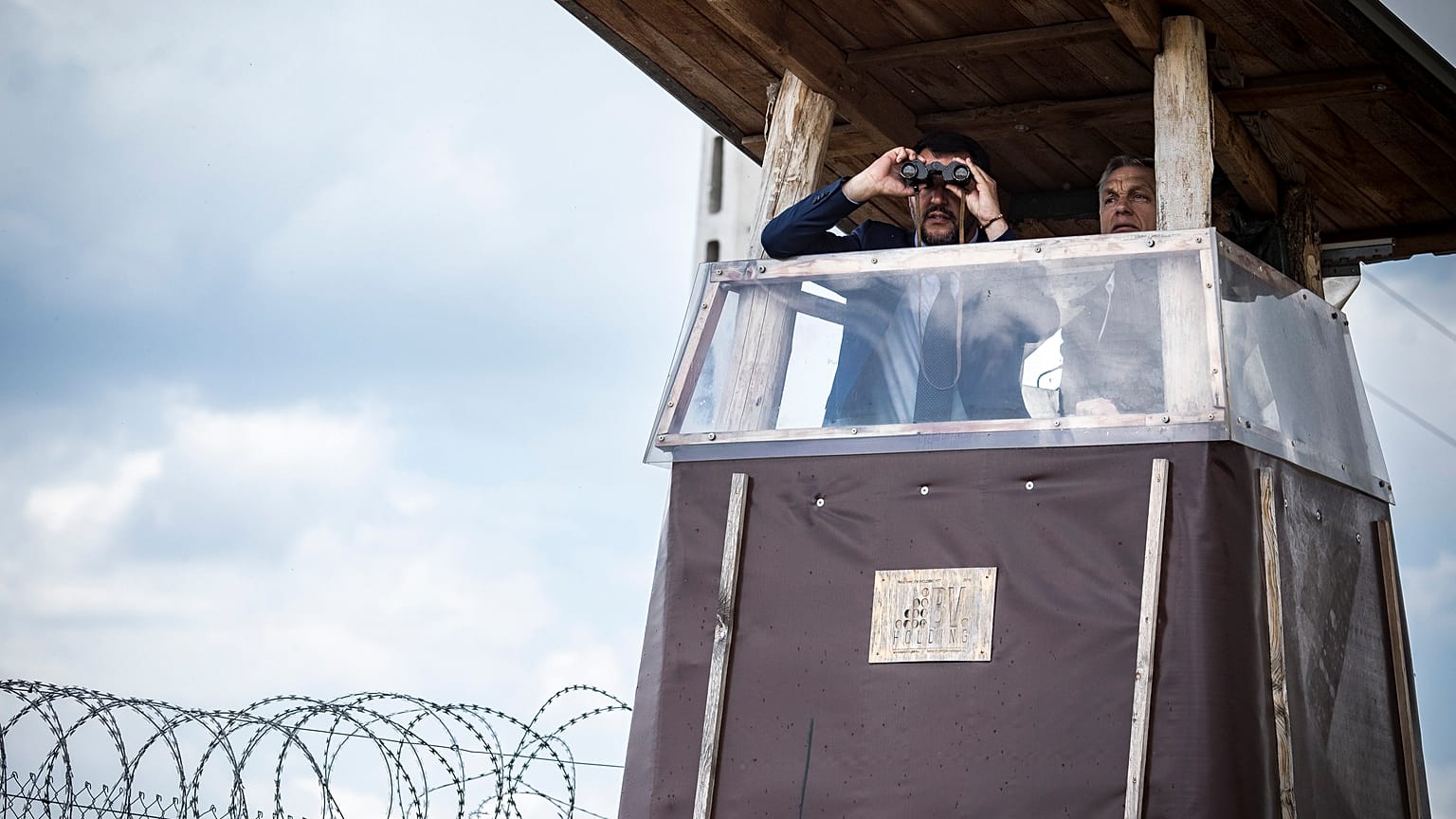 Orbán Viktor és Matteo Salvini határszemlén Röszkénél 2019. május 2-án