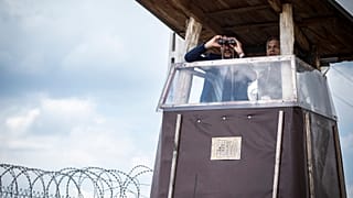 Orbán Viktor és Matteo Salvini határszemlén Röszkénél 2019. május 2-án