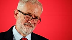 Britain's opposition Labour Party leader Jeremy Corbyn listens during a shadow cabinet meeting in Salford, Britain, September 2, 2019.