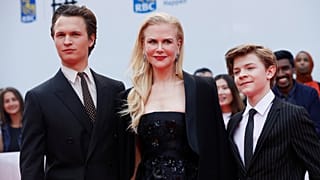 Los actores Ansel Elgort, Nicole Kidman y Oakes Fegley