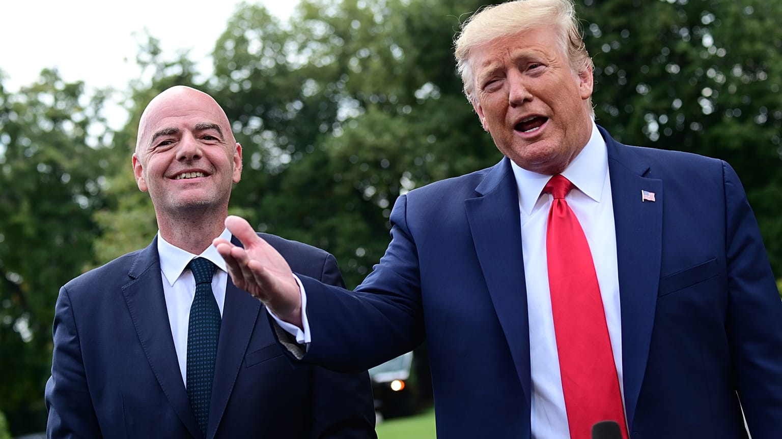 ABD Başkanı Trump ve FIFA Başkanı Gianni Infantino
