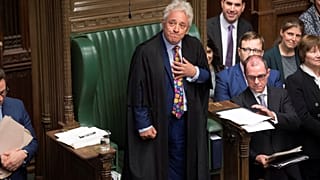 John Bercow, presidente de la Cámara de los Comunes, en la última sesión