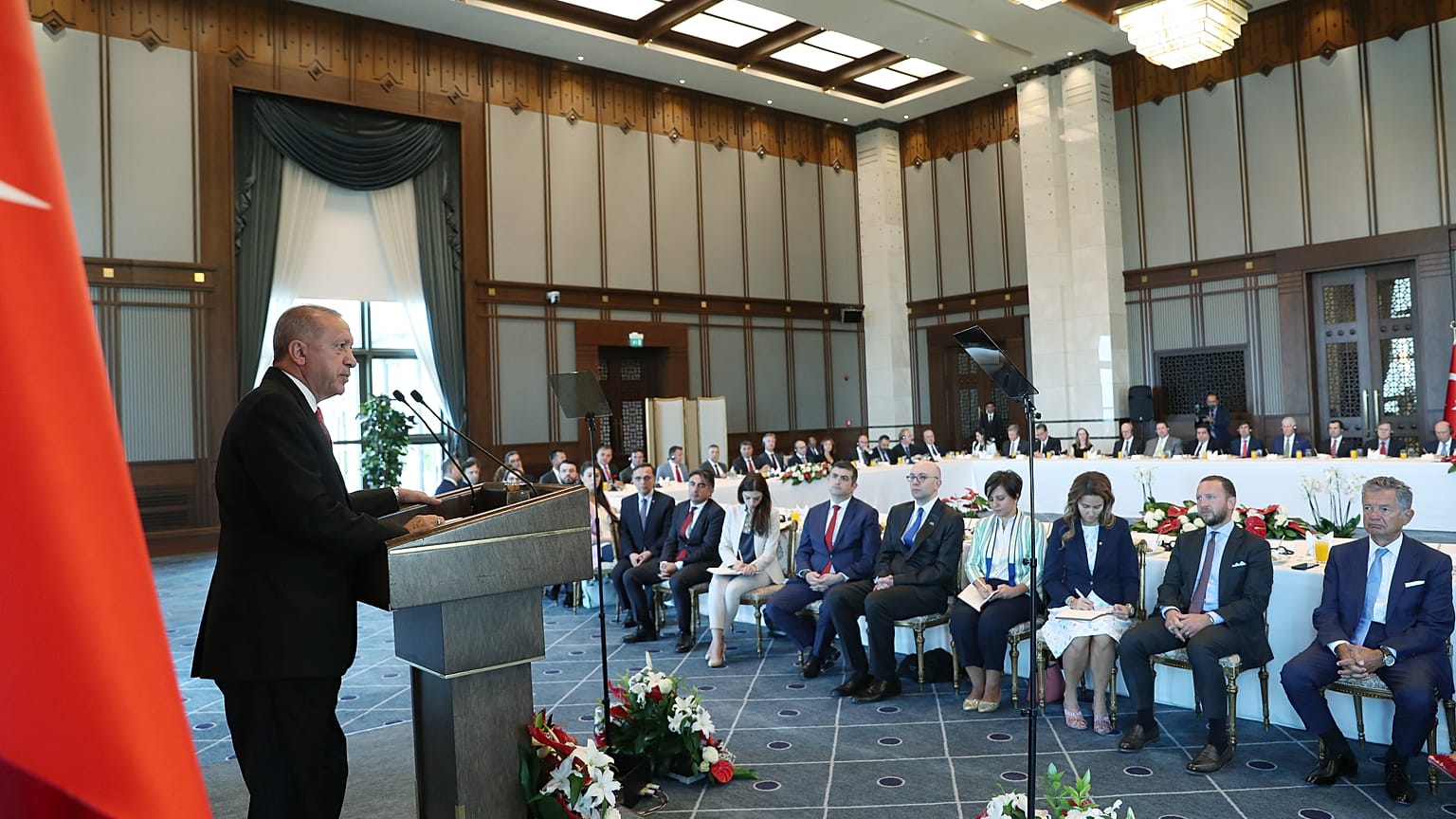 Cumhurbaşkanı Erdoğan, ABD Ticaret Bakanı Wilbur Ross ve beraberindeki heyeti kabul etti.