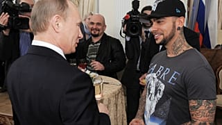 Rusya Devlet Başkanı Vladimir Putin ve repçi Timati