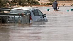 Teile Spaniens unter Wasser