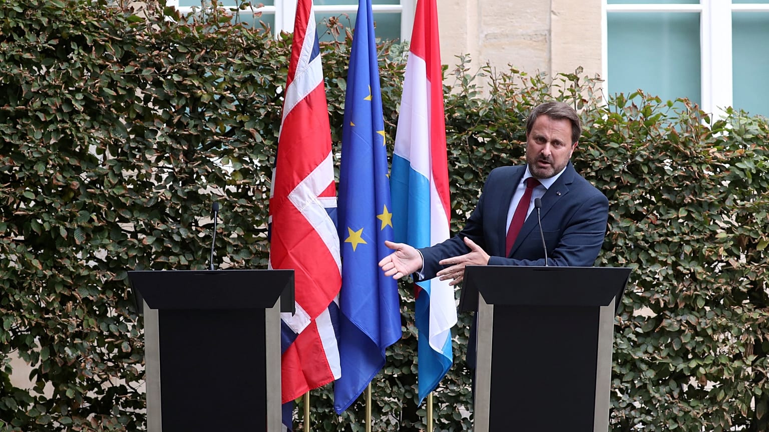 Britain's Prime Minister Boris Johnson meets European Commission President Jean-Claude Juncker
