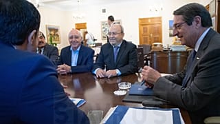 Ο Πρόεδρος της Δημοκρατίας κ. Νίκος Αναστασιάδης δέχεται τον Δήμαρχο κ. Σίμο Ιωάννου και μέλη του Δημοτικού Συμβουλίου Αμμοχώστου. 
