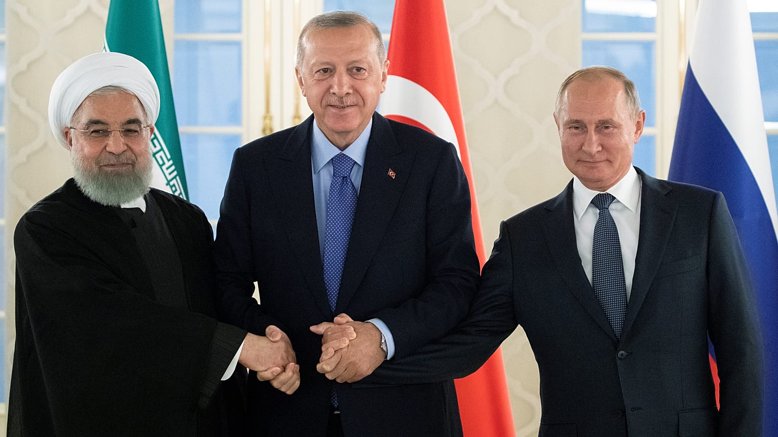 قمة ثلاثية تجمع إردوغان وبوتين وروحاني في أنقرة 
