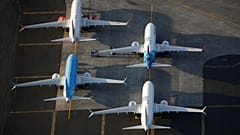 صورة جوية  لطاثرات من نوع بوينغ 737 MAX في مطار مقاطعة غرانت الدولي، واشنطن ، 16 سبتمبر 2019