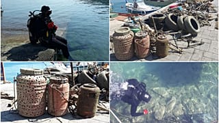 Αφαίρεσαν 800 κιλά σκουπίδια από τον βυθό στο Τολό (vid)