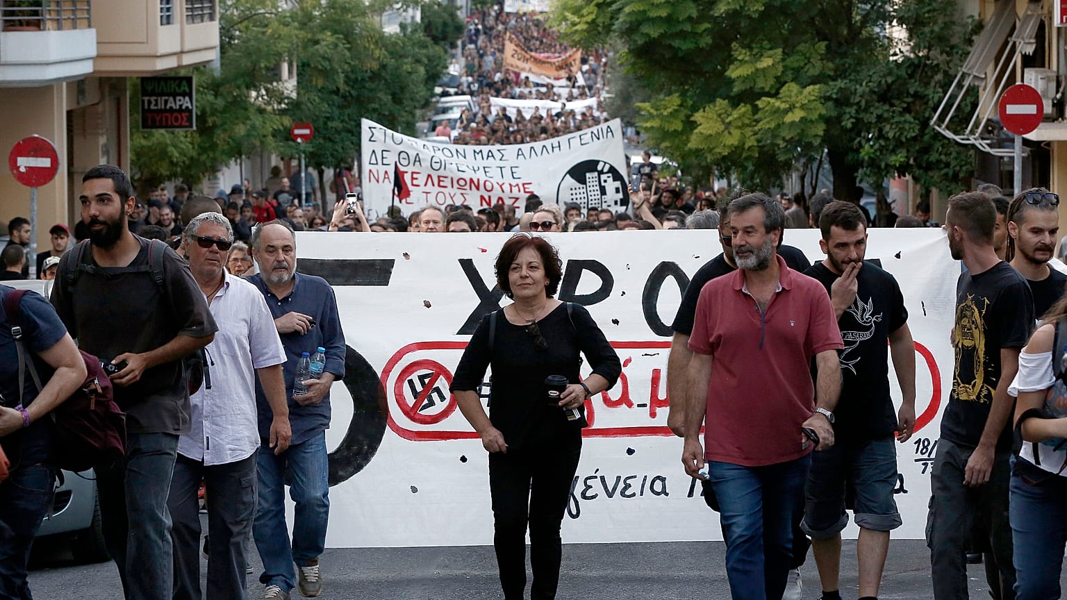 Φωτογραφία από την περσινή πορεία στην Δραπετσώνα και Κερατσίνι