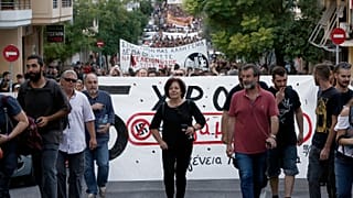 Φωτογραφία από την περσινή πορεία στην Δραπετσώνα και Κερατσίνι