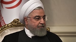 الرئيس الإيراني حسن روحاني أثناء اجتماعه مع نظيره الروسي فلاديمير بوتين في أنقرة في تركيا في 16 سبتمبر 2019