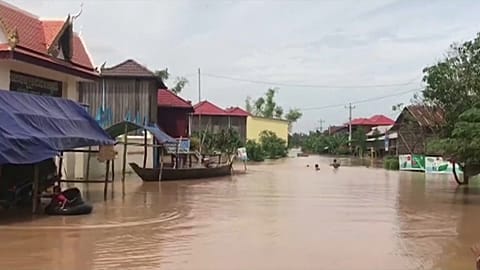 Thousands evacuated as deadly flooding hits Cambodia