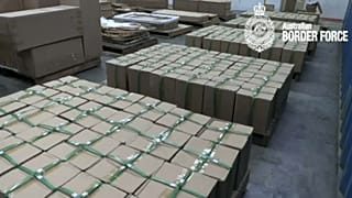 صورة للمخدرات المضبوطة نشرتها قوات حرس الحدود الأسترالية 
