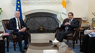 Ο Πρόεδρος της Δημοκρατίας κ. Νίκος Αναστασιάδης δέχεται τον Βρετανό Υπουργό αρμόδιο για το Brexit κ. Stephen Barclay