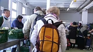 Tafelkunden in Deutschland.