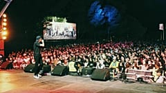 Atuação de Holy Wood na noite de abertura do Festival Iminente 2019