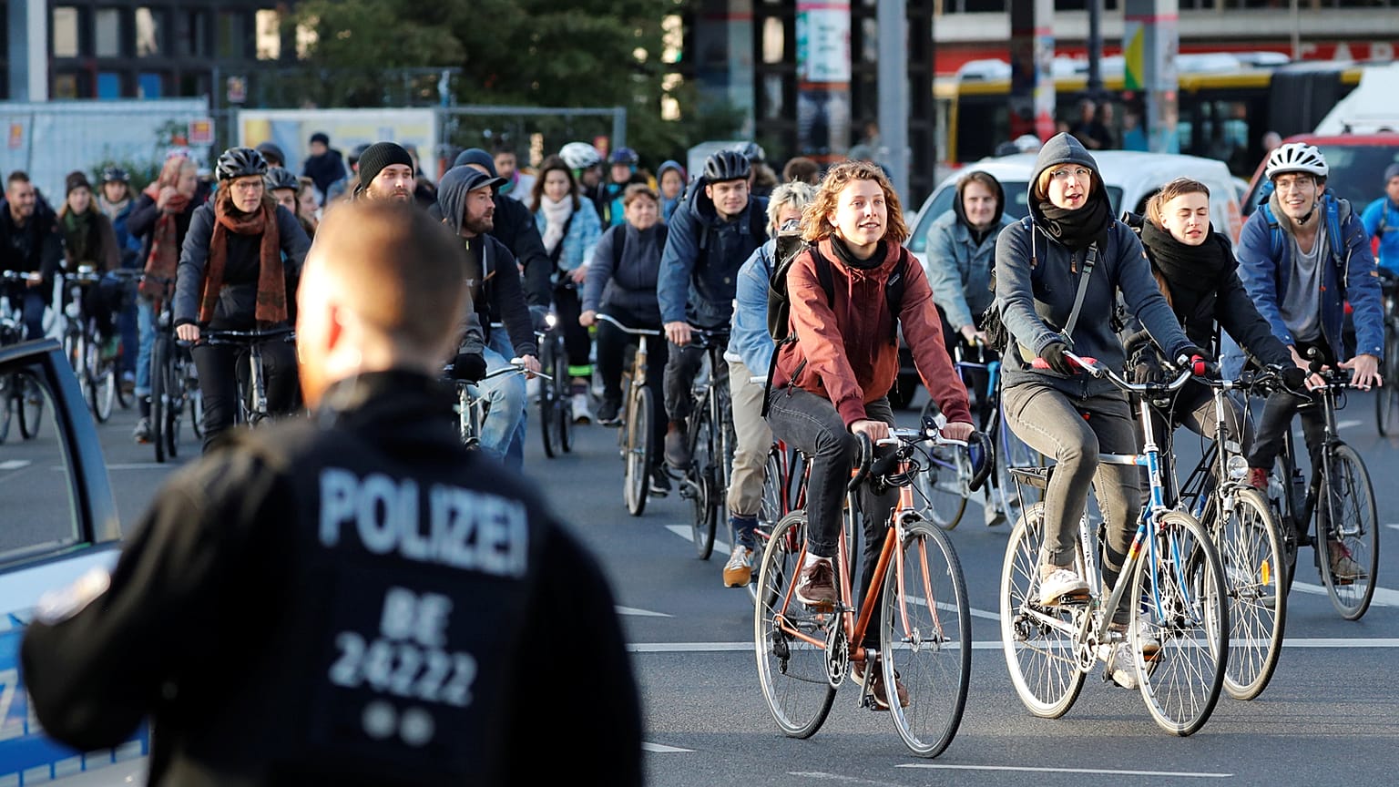 Német környezetvédők felvonulása Berlinben 2019. szeptember 20-án