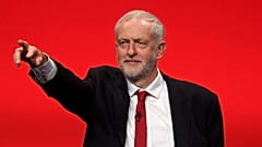 Britain's opposition Labour Party Leader Jeremy Corbyn waves after delivering his keynote speech at the Labour Party Conference in Brighton, Britain, September 27, 2017.