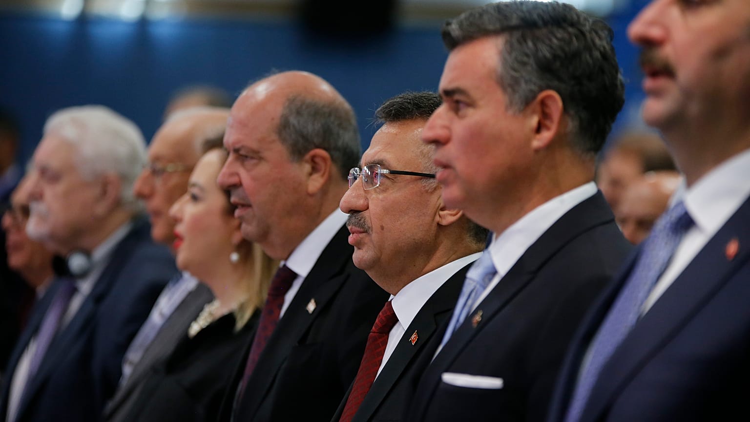 Cumhurbaşkanı Yardımcısı Fuat Oktay ve Kuzey Kıbrıs Türk Cumhuriyeti (KKTC) Başb