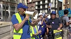 Protesta en España de británicos contra el Brexit 