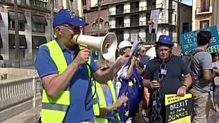 Protesta en España de británicos contra el Brexit