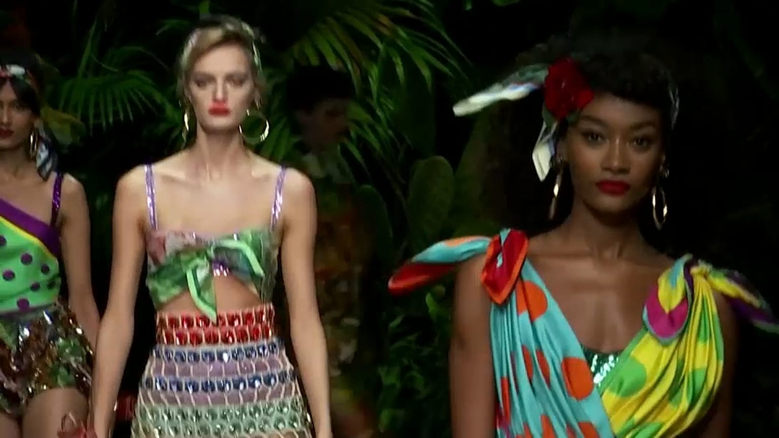 La giungla di D&G alla settimana della moda di Milano