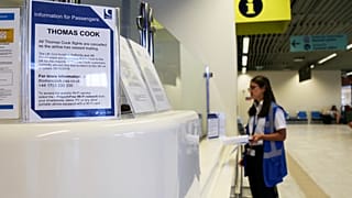 Ενημερωτικό σημείωμα της Thomas Cook στο αεροδρόμιο των Χανίων