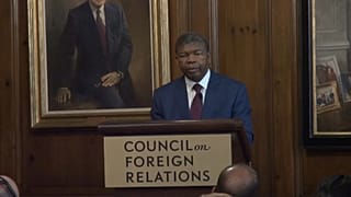 João Lourenço no Conselho para os Negócios Estrangeiros dos Estados Unidos
