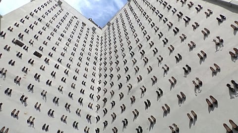 High heels hung in Turkey to raise awareness about domestic violence