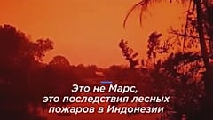Небо в Индонезии стало ярко-красным от пожаров